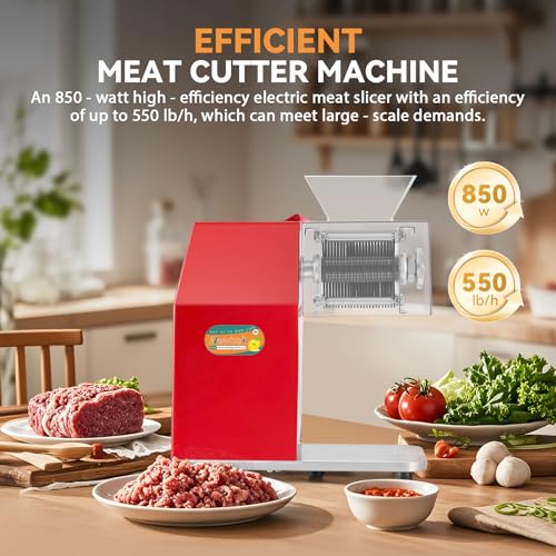 850W Commercial Meat Cutter Machine (Meat thickness: 3.5mm)