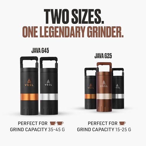 VSSL Java G25】Premium Manual Coffee Grinder (Bronze / 25 Gram Standard)