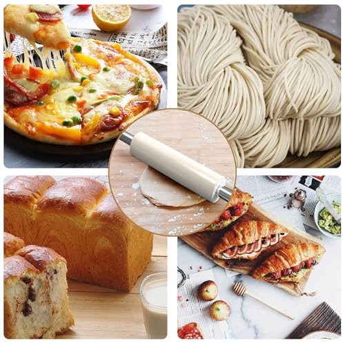Marble Rolling Pin with Stainless Steel Handle for Fondant