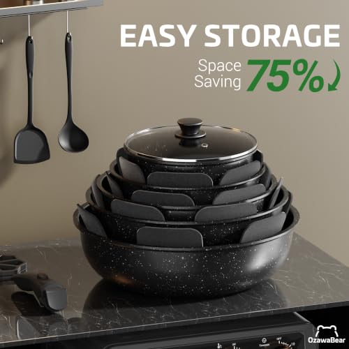 23 Pcs Pots and Pans Set Non Stick