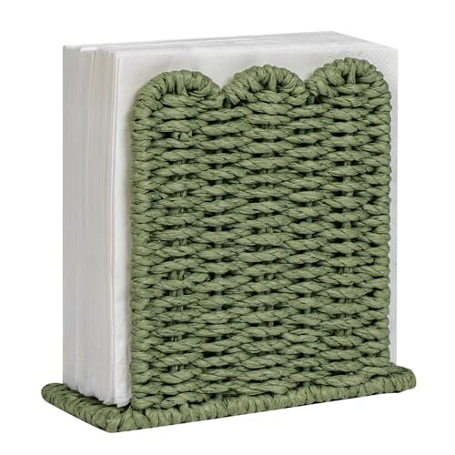 Scalloped Edge Napkin Holder for Table Home Farmhouse Decor Standing 151501