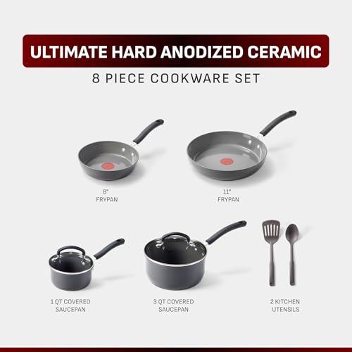 Ultimate Hard Anodized Ceramic Nonstick 12 Piece Cookware Set