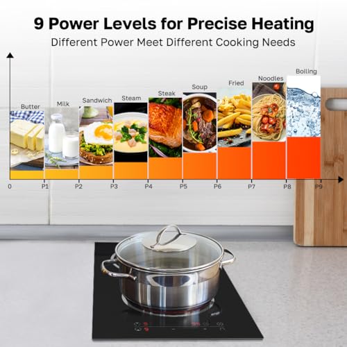 Electric Cooktop with Sensor Touch Control