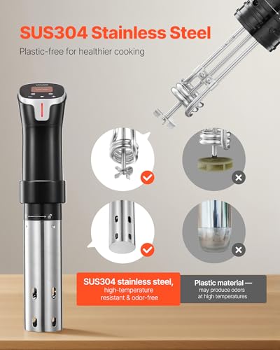 Sous Vide Precision Cooker (3.03 x 3.39 x 15.2 inch / 77 x 86 x 386 mm / Wifi-Color screen)