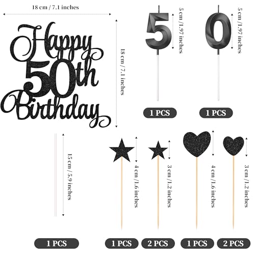 50th Birthday Cake Decorations