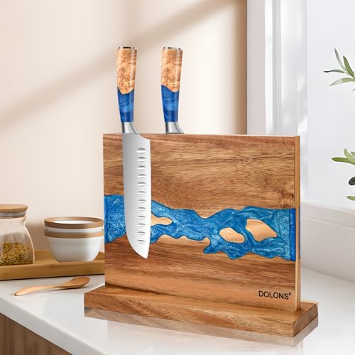 Magnetic Knife Block (Brown+Blue)