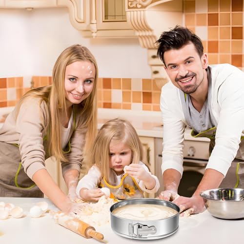 Springform Pan 304 Stainless Steel Nonstick Springform Cake Pan with Removable Bottom
