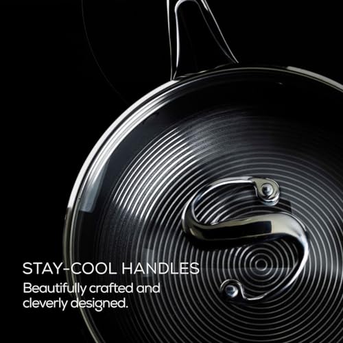 Clad Stainless Steel Saucepan with Glass Lid and Hybrid SteelShield and Nonstick Technology