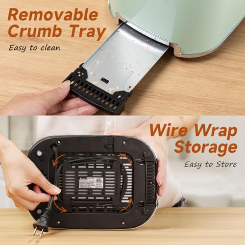 2 Slice Retro Toaster Stainless Steel