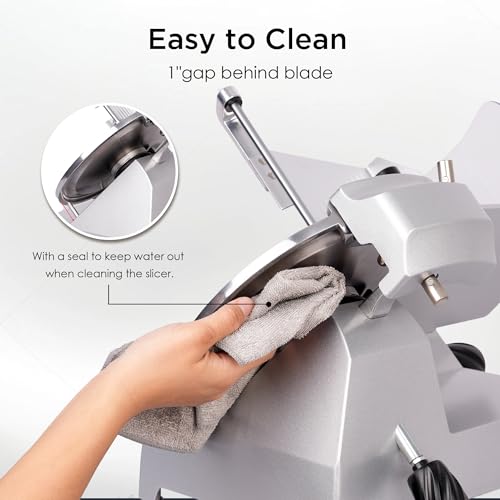 8" Commercial Meat Slicer 180W Electric Deli Food Slicer (8")
