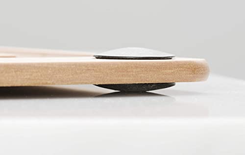 All-In-One Cutting Board with Non-Slip Feet and Juice Groove, 11.5" × 9", Natural/Black (11.5"L x 9"W / Natural/Black)
