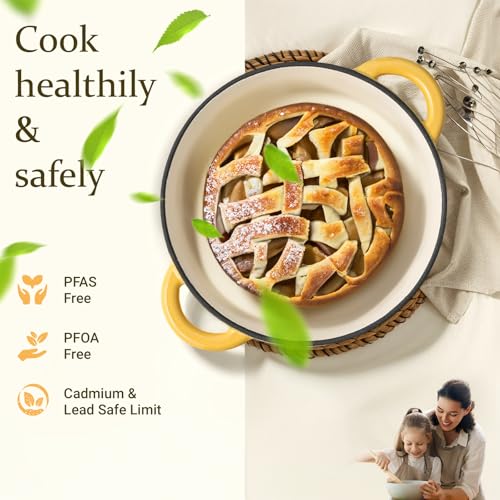 Enameled Cast Iron Dutch Oven (5.5 Quart / Goose Yellow)