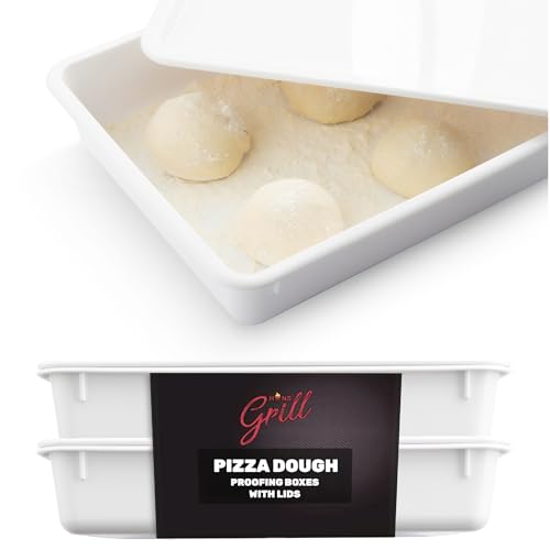 Pizza Dough Proofing Box Pack of 2 Stackable BPA