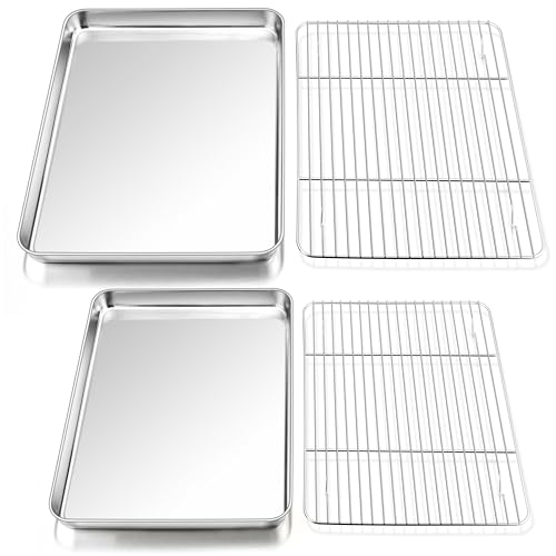 Stainless Steel Baking Sheet with Rack Set