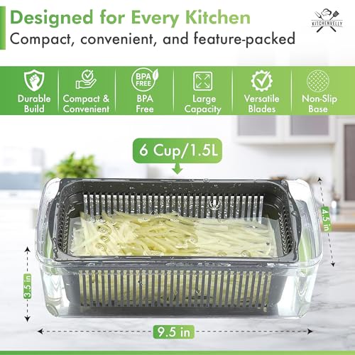 Vegetable Chopper 16 in 1 with Container (Green)