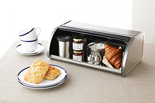 Roll Top Bread Box (Brilliant Steel / Large)