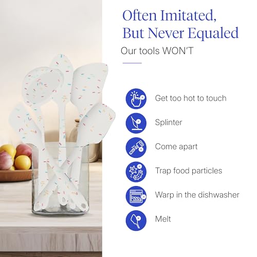 5 Piece Silicone Ultimate Kitchen Utensils Set (White / 5 - Piece Set)