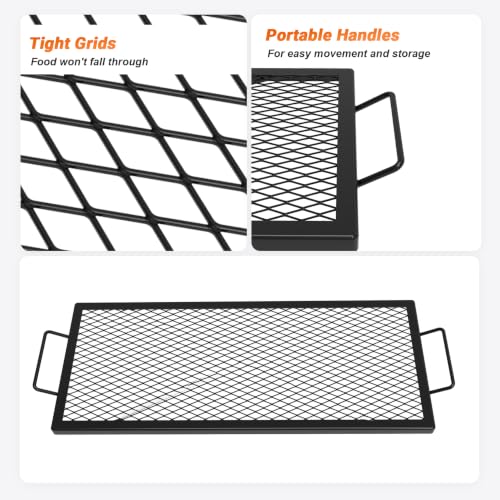 X Marks Fire Pit Cooking Grate
