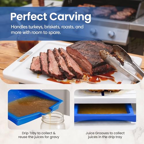 Large Cutting Board (Blue / 20.3"L x 13"W)