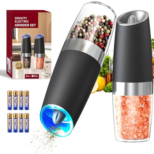 Gravity Salt and Pepper Grinder Set