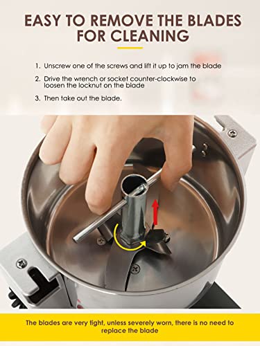 2500g Electric Grain Grinder Mill Safety Upgraded 3600W High (2500g Swing Type)