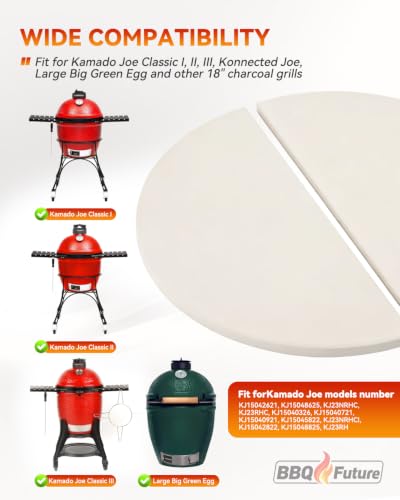 Half Moon Ceramic Heat Deflector Plates