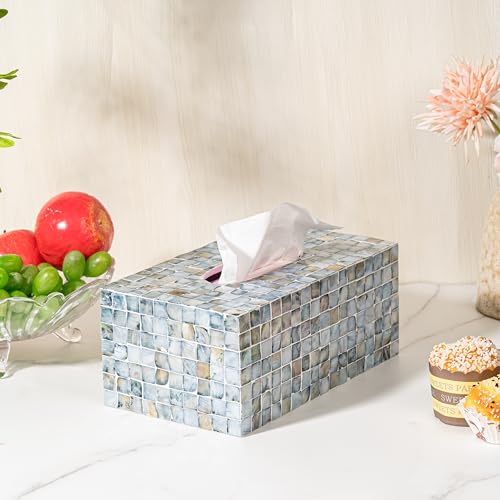 Handmade Mother of Pearl Tissue Box