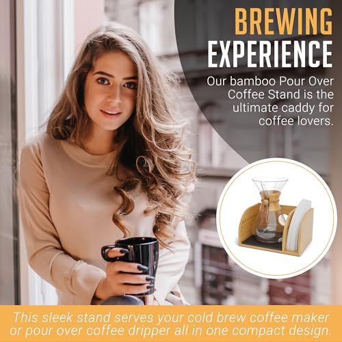 Caddy and Lid for Pour Over Coffee Maker