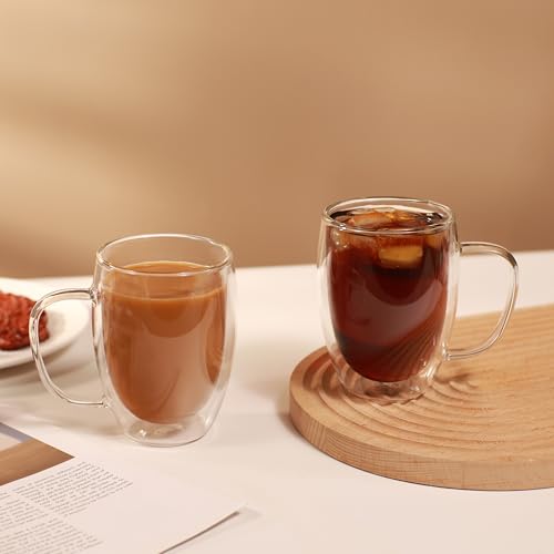 12oz Double Walled Glass Coffee