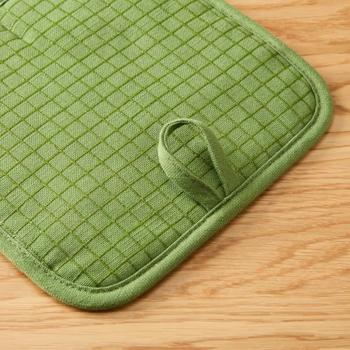 Gourmet Series Gridlines Pot Holders 2 (Matcha Green)