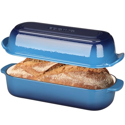 Enameled Cast Iron Loaf Pan with Lid