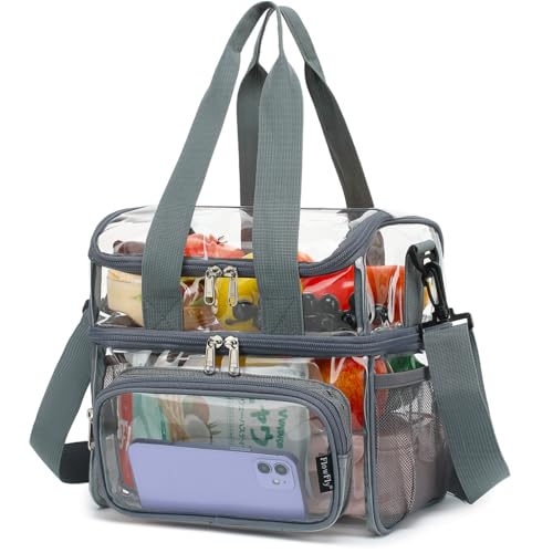 Double Layer Cooler Insulated Lunch Bag Adult Lunch Box Large Tote Bag for Men
