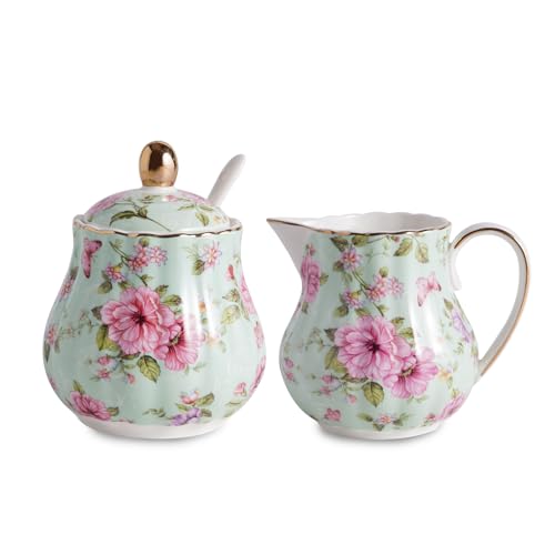 Ceramic Sugar and Creamer Set