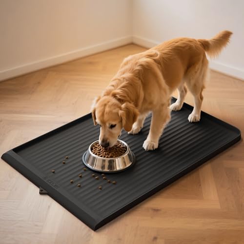 Dog Food Mat 36"x24" (Black)