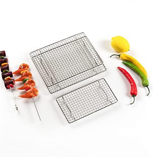 304 Stainless Steel Cooling Rack Versatile Baking Rack Heat Resistant Rust Proof Sturdy Grate