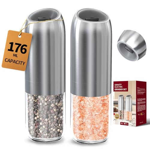 Gravity Salt and Pepper Grinder Set