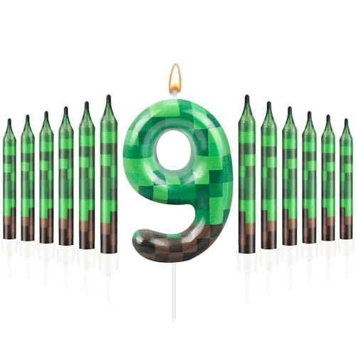 Themed Birthday Candles Set Number Candle Birthday Party Decoration Cake Topper for Party Decoration Theme Party Supplies