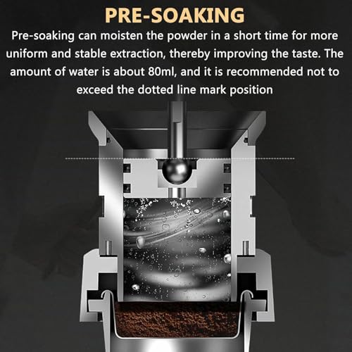 Manual Lever Espresso Machine with Pressure Gauge