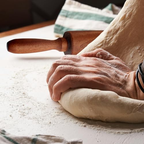 Classic Sapele Wood Rolling Pin With Handles