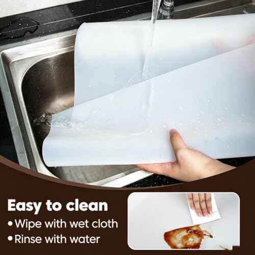 27x40 inch Large Clear Silicone Craft Mats (27"W x 40"L)