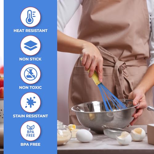 50 PCS Silicone Kitchen Utensils Set Complete Kitchen Set (Blue)