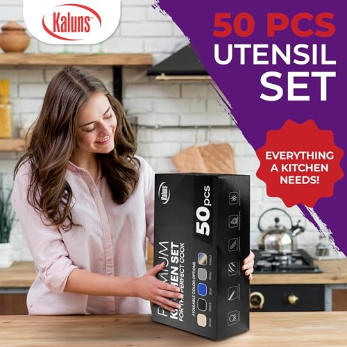 50 PCS Silicone Kitchen Utensils Set Complete Kitchen Set (Multicolor)