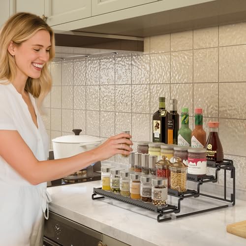 2 Pack Spice Rack Organizer for Cabinet