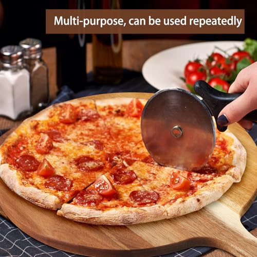 6 Pcs Acacia Wood Round Cutting Board 0.6 Inch Thick (9 x 13 Inch)