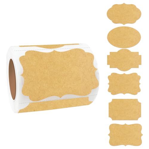Fancy Shape Stickers Labels for Storage Box or Food Jars Holiday Present Stickers Christmas Gift Tags Stickers