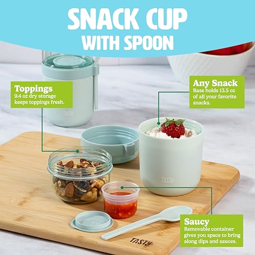 Travel Snack Cups with Spoons