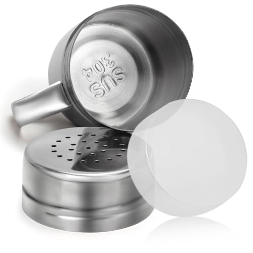 Stainless Steel Salt and Pepper Shakers Set