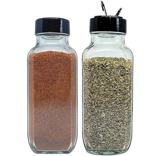 Glass Spice Jars with Shaker Lids