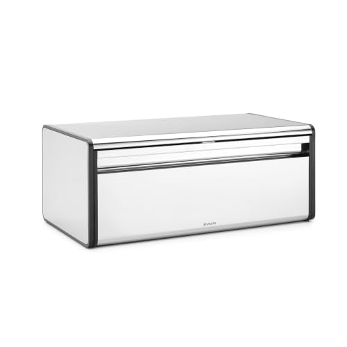 Rectangular Fall Front Bread Box (Brilliant Steel)