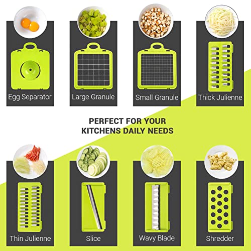 Vegetable Chopper With Container (Lime)
